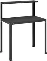 vidaXL Pflanztisch 60 x 50 x 104 cm Pulverbeschichteter Stahl Schwarz