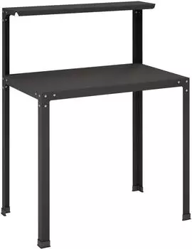vidaXL Umtopftisch 60x50x104cm, Stahl pulverbeschichtet, schwarz