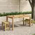 vidaXL Couchtisch massives Akazienholz, Outdoor