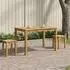 vidaXL Couchtisch massives Akazienholz, Outdoor
