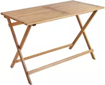 Beliani Prossedi Gartentisch Akazienholz klappbar 120x60cm