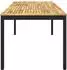 vidaXL Gartentisch weiß und schwarz 180x88,5x75cm (901768)