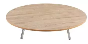 COFI1453 Runder Klapptisch in Holzoptik, ø80cm