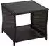 Relaxdays Balkontisch Polyrattan, 45x45cm