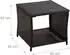 Relaxdays Balkontisch Polyrattan, 45x45cm
