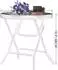 LuxusKollektion Runder Klapptisch Glas/Metall, grün, 46x46x48cm