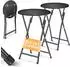 Kesser Stehtisch klappbar, Ø 60cm, schwarz, 2er-Set (28859)