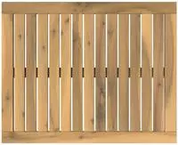 vidaXL Tischplatte 60,5 x 49 x 2 cm Rechteckig Massives Akazienholz