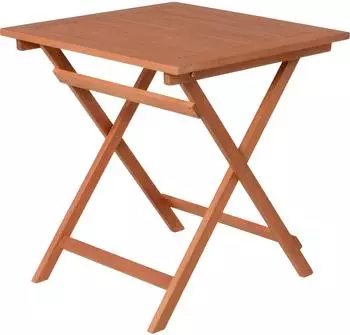 Garden Pleasure PASADENA Klapptisch quadratisch Eukalyptus hellbraun 70,5x70,5x74cm