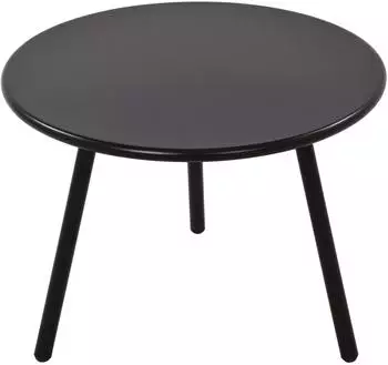 CLP Minot Couchtisch rund, schwarz, Kunststoff, outdoor (324292)