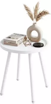 CLP Busan Beistelltisch rund, Polypropylen/Stahl, Ø40cm