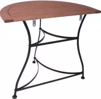 Garden Pleasure Gartentisch "Balkonhalbtisc "WIEN"" BxTxH: 85x54x74 cm, halbrund