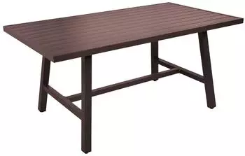Gardenson Denia Gartentisch Aluminium, dunkelbraun, 75x160x89,5cm (002836054701)