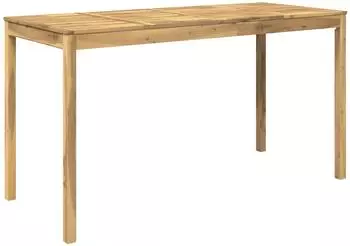 vidaXL Gartenbar-Tisch wei&szlig; gewaschen, Akazien-Massivholz, 196x80,5x105cm