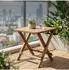 Relaxdays Klapptisch Holz, braun, 46x46x46cm