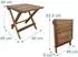 Relaxdays Klapptisch Holz, braun, 46x46x46cm