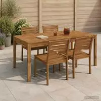 vidaXL Gartentisch Natur 180 x 88,5 x 75 cm Massivholz Akazie
