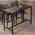 MCW Stehtisch P91 Outdoor Metall anthrazit 105x130x65cm (MCW-P91)