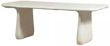 Woood Loggia Gartentisch 200x100cm, Faserpolymer, natur