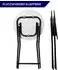 Chefgastro Stehtisch klappbar mit Husse, rund, schwarz, 2er-Set (RYL1-02)