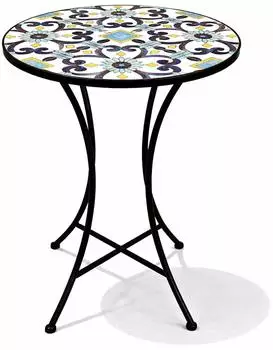 Mojawo Mosaiktisch Stern-Design Bistrotisch Ø60x70cm