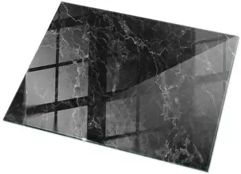 Tulup Rechteckige Tischplatte aus Glas, Marmor-Dekor 120x80cm (010010820070000027552)