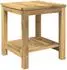 vidaXL Couchtisch weiß gewaschen, Akazienholz massiv, 40,5x40x45cm