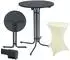 Trutzholm Stehtisch-Set klappbar Ø80cm anthrazit mit Husse beige (8958902)