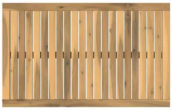vidaXL Tischplatte rechteckig Akazienholz massiv 88,5x55x2cm