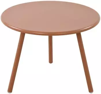 CLP Minot Couchtisch rund, Kunststoff, terracotta (324300)
