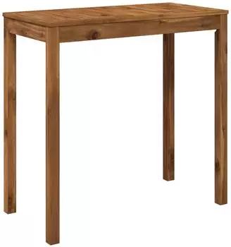 vidaXL Gartenbar-Tisch Akazienholz massiv 108,5x55x105cm