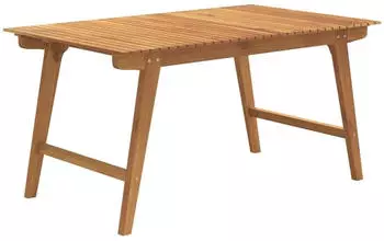 vidaXL Gartentisch Akazienholz massiv 150x90x75cm (363310)