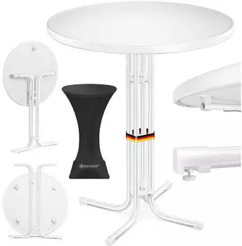 Kesser Bistrotisch klappbar, rund, weiß, Ø 60cm (34485)