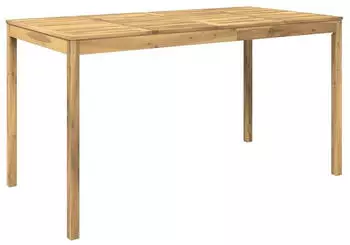 vidaXL Gartenbar-Tisch weiß 196x100x105cm Akazien-Massivholz