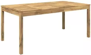 vidaXL Gartentisch weiß gewaschen 180x88,5x75cm Akazien-Massivholz (901716)