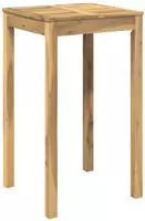 vidaXL Gartenbar-Tisch LAREN Wei&szlig; gewaschen 60 x 60,5 x 105 cm