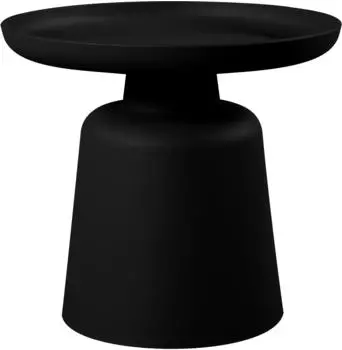 CLP Nikko runder Beistelltisch Kunststoff, schwarz, Ø49cm (328369)