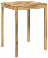 vidaXL Gartenbar-Tisch LAREN Wei&szlig; gewaschen 80 x 80,5 x 105 cm