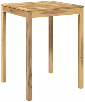 vidaXL Gartenbar-Tisch weiß gewaschen, Akazien-Massivholz, 80x80,5x105cm