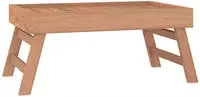vidaXL Klapptablett 55x35x25 cm Massivholz Teak