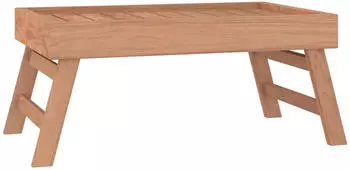 vidaXL Klappbares Tablett Teakholz massiv 55x35x25cm (340762)