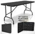 Juskys EasyFold Klapptisch 180x74cm, schwarz, bis 200kg (EasyFold)