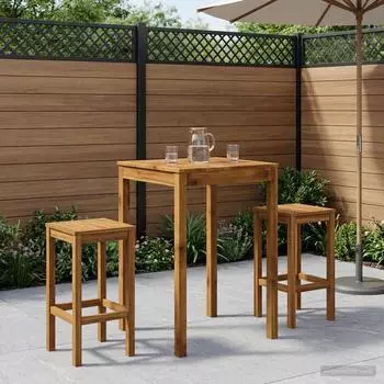 vidaXL Gartenbar-Tisch Akazienholz massiv 70x68,5x105cm