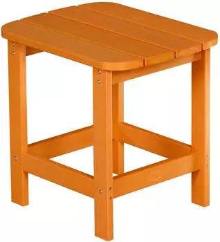 NeuTrends MARCY Adirondack Beistelltisch, Holzoptik, orange (Marcy-T)
