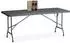Relaxdays Klapptisch 180cm, grau/schwarz