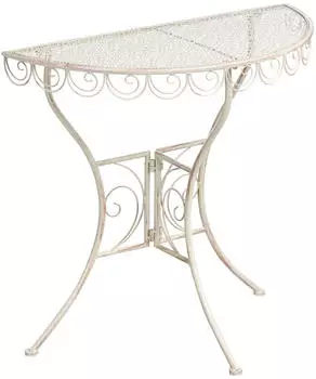 Beliani Juina Bistrotisch, rund, Metall, hellbeige (Juina)
