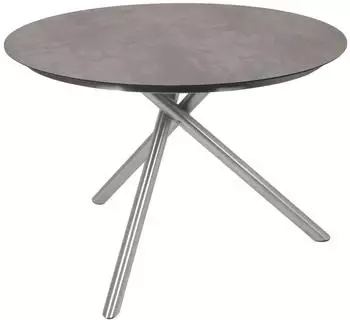 Garden Pleasure SIENNA Gartentisch rund, grau, Ø 110cm (305441)