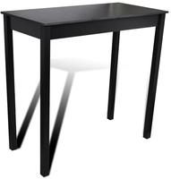 Vidaxl Bar Table Mdf Black 115x55x107 Cm