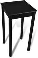 vidaXL Bartisch MDF Schwarz 55x55x107 cm