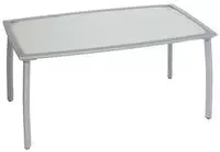 MERXX Gartentisch "Taviano" Tisch 90x150 cm, Aluminium, Sicherheitsglas